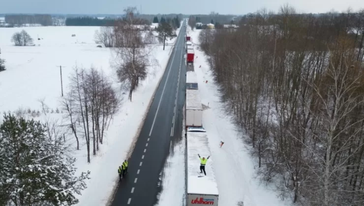 Polonyalı kamyon şoförlerinin eylemi Ukrayna’yı zora sokuyor
