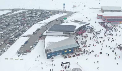 Erciyes Kayak Merkezi hafta sonu 123 bin kişiyi ağırladı