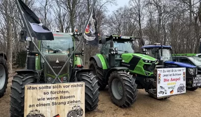 Hamburg’da çiftçilerin protestoları yeniden başladı