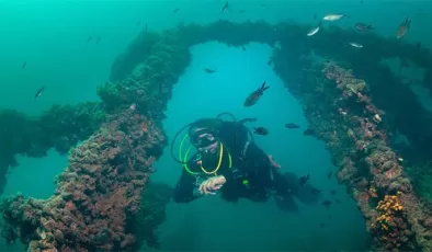 Gelibolu Tarihi Su Altı Parkı, batıklarıyla dalış tutkunlarının yeni rotası oldu