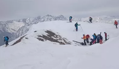 Hakkari’deki kayak merkezi Avrupa’dan grupları ağırlıyor