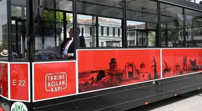 Edirne’de turistleri tarihi yolcuğa gezi treni taşıyacak