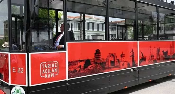 Edirne’de turistleri tarihi yolcuğa gezi treni taşıyacak