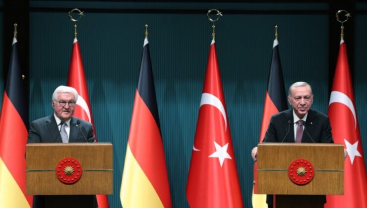Erdoğan’dan Steinmeier’le basın toplantısında İsrail’le ‘yoğun ticari ilişkiler’ açıklaması: “O iş bitti”