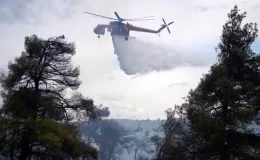 Girit Adası’nda orman yangını kontrolden çıktı
