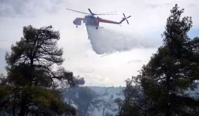 Girit Adası’nda orman yangını kontrolden çıktı