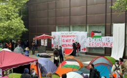 Berlin Hür Üniversitesi’nde Filistin’e destek eylemi