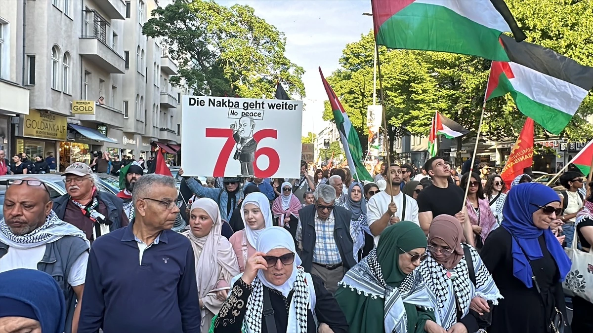 Berlin’de Nakba Günü Yürüyüşü