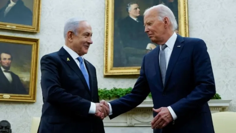 Biden ve Netanyahu Gazze’de ateşkesi ele almak üzere birarada