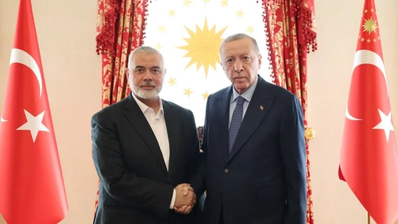 Erdoğan’ın geçmişte misafir olarak ağırladığı Haniye, dün Fidan’la biraradaydı