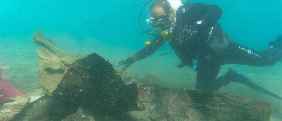 Bodrum’da deniz dibinden 219 kilogram atık çıkarıldı