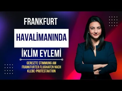 Frankfurt havalimanında iklim eylemi