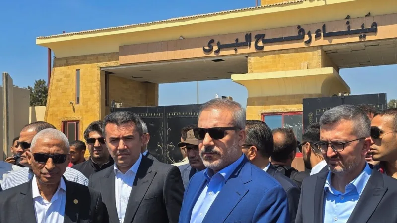Hakan Fidan, Refah Sınır Kapısı’nı ziyaret etti