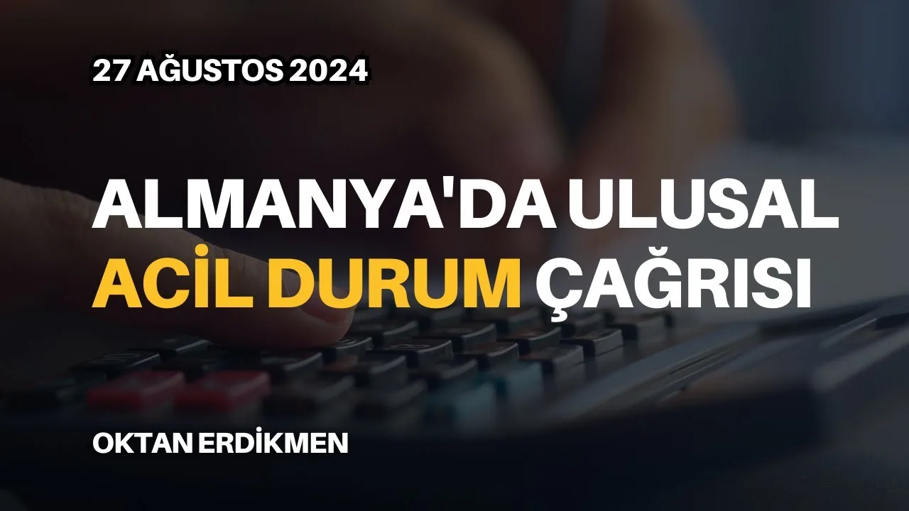 Almanya’da ulusal acil durum çağrısı