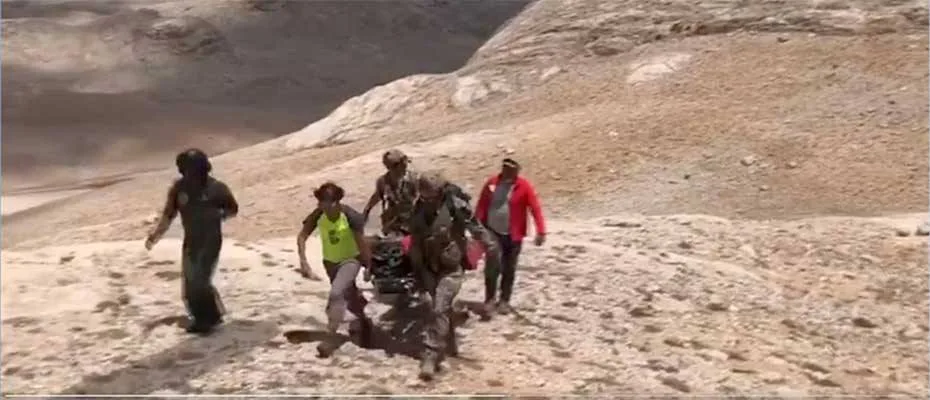 İspanyol turistin kurtarılma anına ilişkin görüntüler paylaşıldı