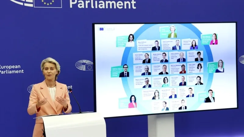 AB Komisyonu Başkanı Von der Leyen, komisyonun yeni yönetimini açıkladı