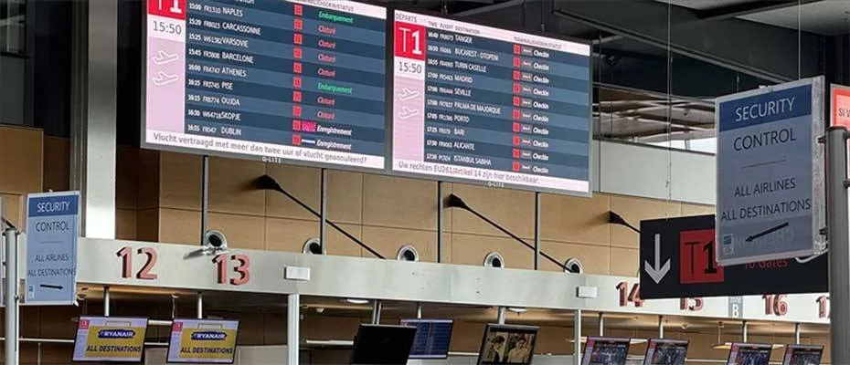 Brüksel Havalimanı’nda yarın gidiş yönlü bütün uçuşlar iptal edildi