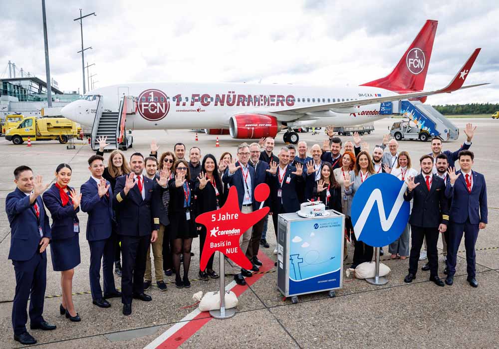 Corendon Airlines 2010 Yılından Bu Yana  Nürnberg’den 1 Milyon 600 Bin Yolcu Taşıdı