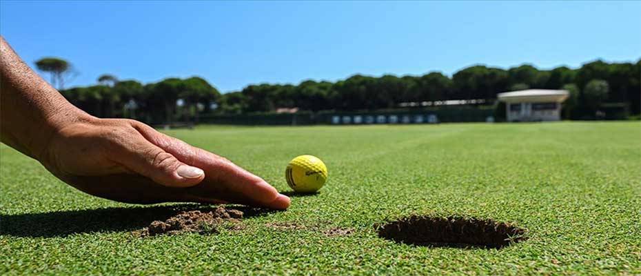 Milyon dolarlık golf sahalarının bakımı özenle yapılıyor