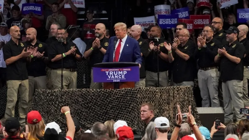 Trump’ın California’daki mitingi yakınlarında bir kişi silah bulundurma suçlamasıyla tutuklandı
