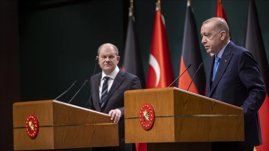 Scholz ve Erdoğan’ın Türk-Alman ilişkilerini yeniden ele alması bekleniyor