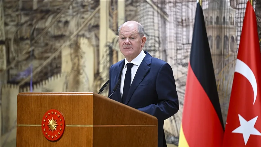 Scholz, sosyal medya hesabından Türkçe mesaj paylaştı