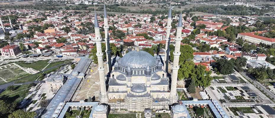 Selimiye Camisi’nin dış cephe restorasyonu, minare ve kurşun işleri tamamlandı