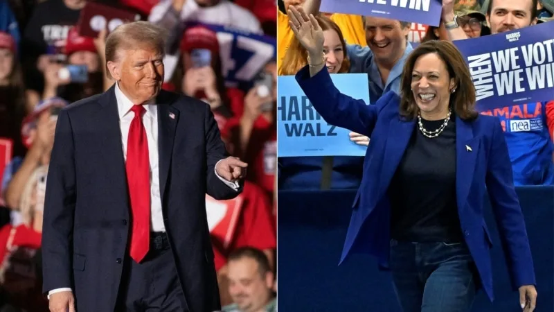 Trump doğudaki kritik eyaletlere, Harris ise Michigan’a gidiyor