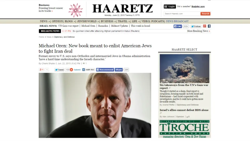 İsrail hükümetinden eleştirel yayın gerekçesiyle Haaretz gazetesine boykot