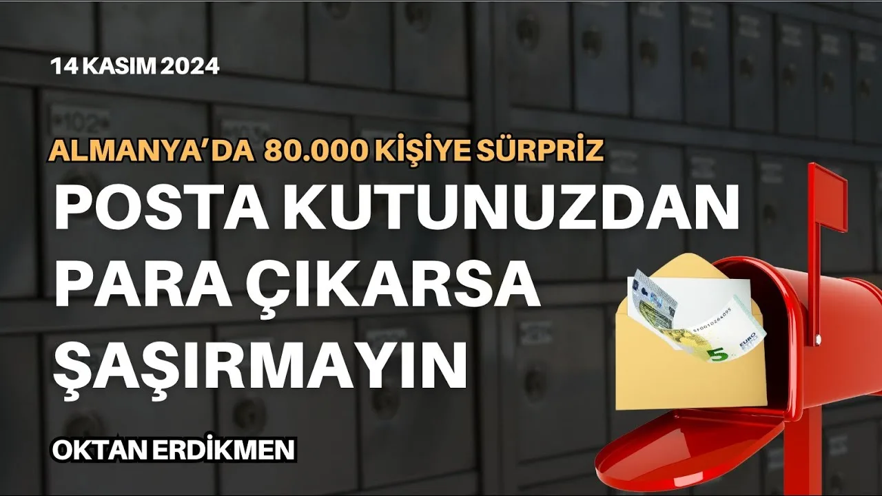Almanya’da 80 bin kişiye 5 Euro gönderildi