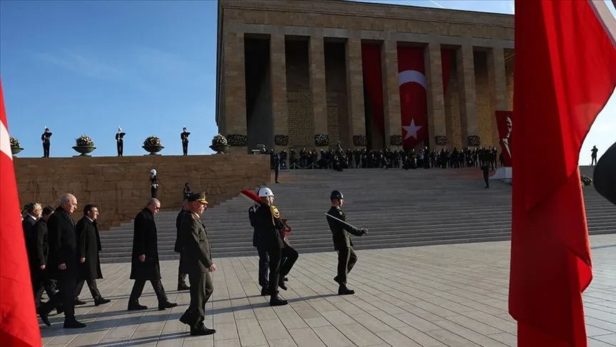 Büyük Önder Atatürk için Anıtkabir’de devlet töreni düzenlendi