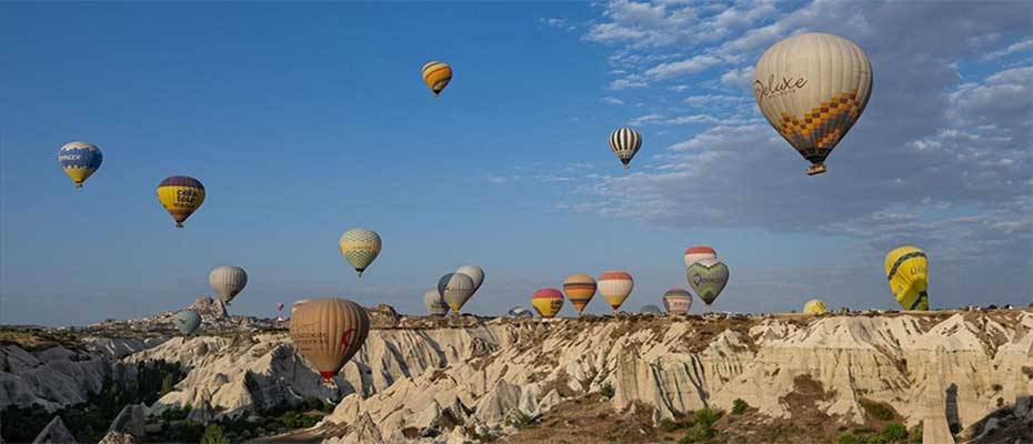 Kapadokya’da 10 ayda 675 bin kişi sıcak hava balonuyla havalandı
