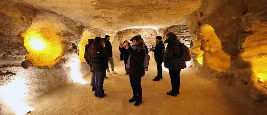 Kapadokya’daki yer altı şehirlerini 10 ayda 1 milyon 322 bin 598 turist gezdi