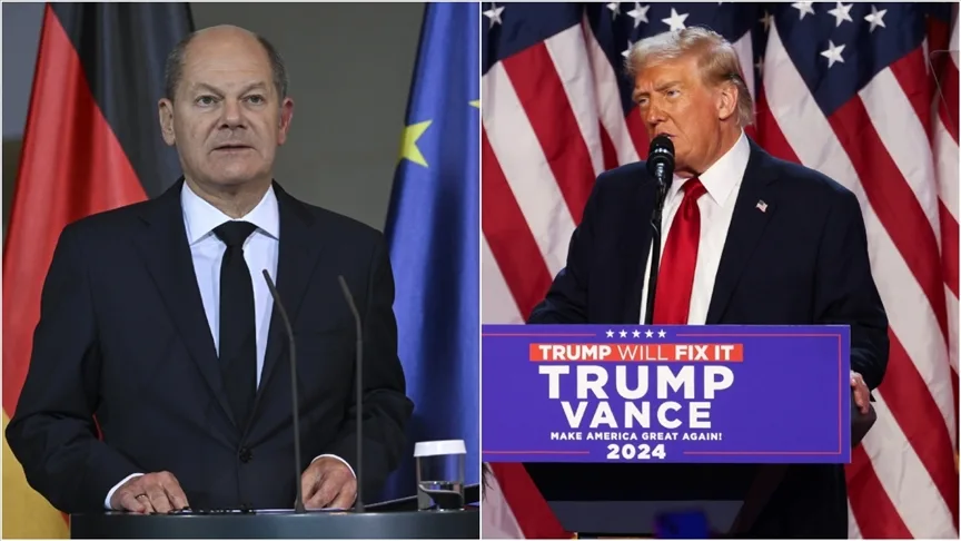 Scholz, Trump ile telefonda görüştü