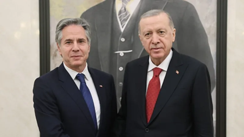Blinken Ankara’da Cumhurbaşkanı Erdoğan’la Suriye’yi görüştü 