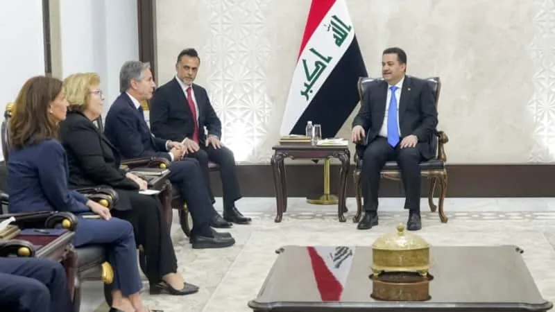 ABD Dışişleri Bakanı Blinken’dan Suriye’yle ilgili diplomatik girişimler kapsamında Irak’a sürpriz ziyaret