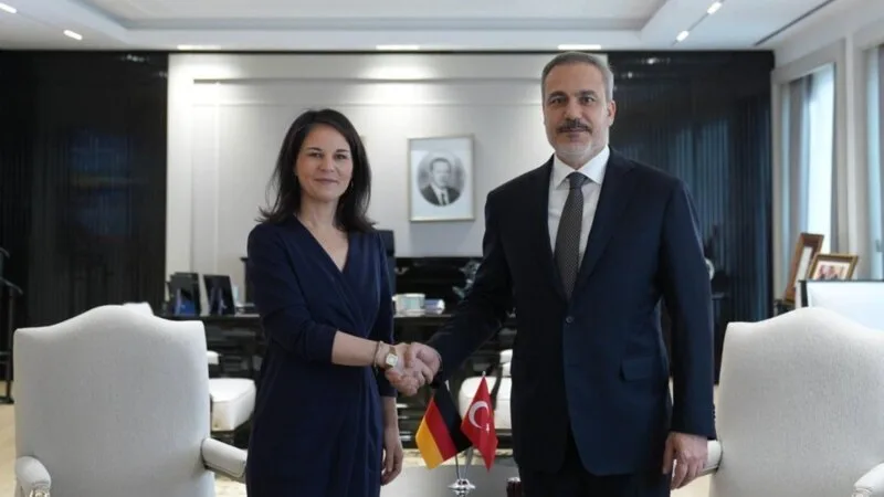 Baerbock Ankara’da Fidan ve Kalın ile görüştü