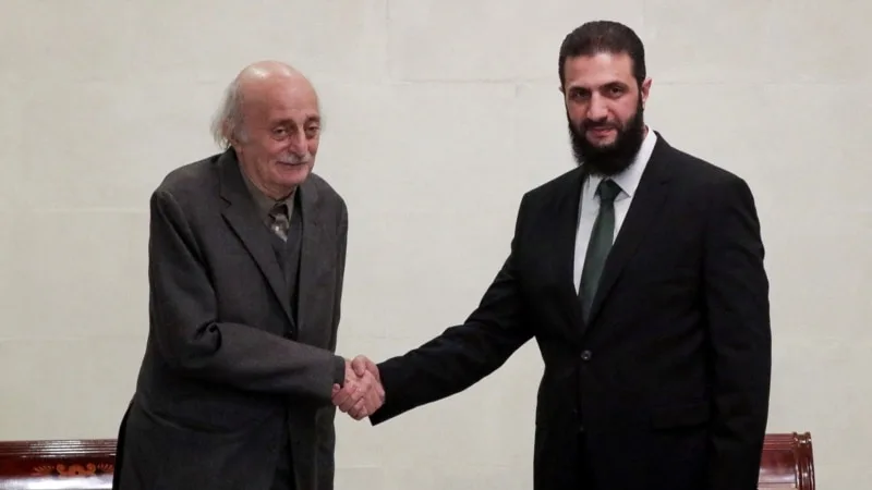 HTŞ lideri Lübnanlı Dürzi liderle görüştü, azınlıklara güvence verdi