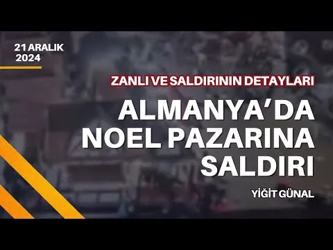 Almanya’da noel pazarına saldırı!
