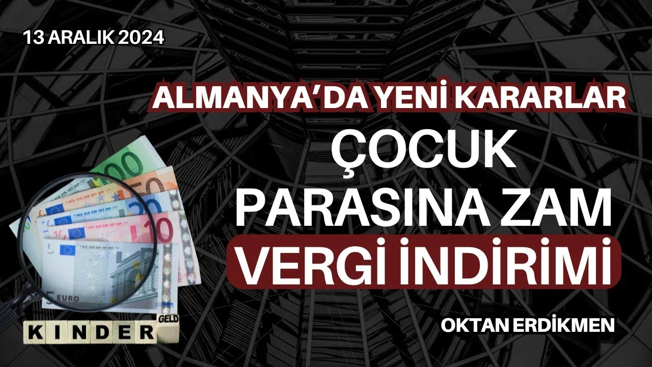 Almanya’da çocuk parasına zam ve vergi indirimi