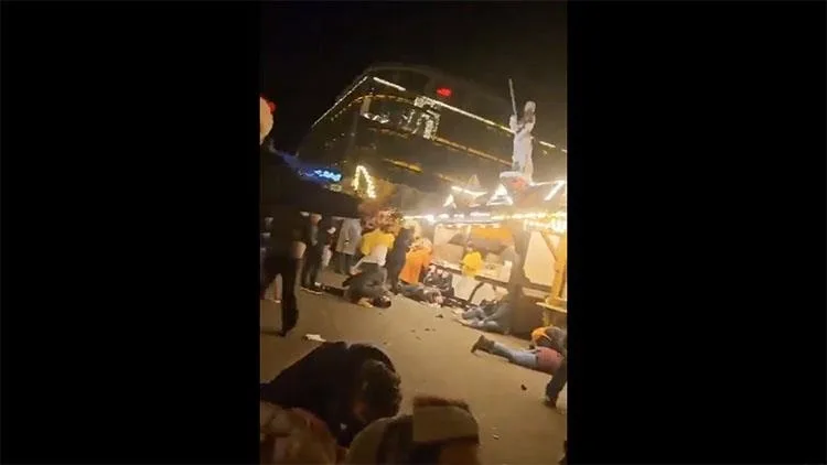 Almanya’da Noel pazarına araçla saldırı: 2 ölü