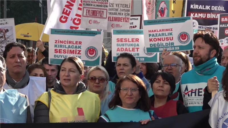 Aile sağlığı merkezi çalışanı sağlıkçılar üçüncü kez iş bıraktı