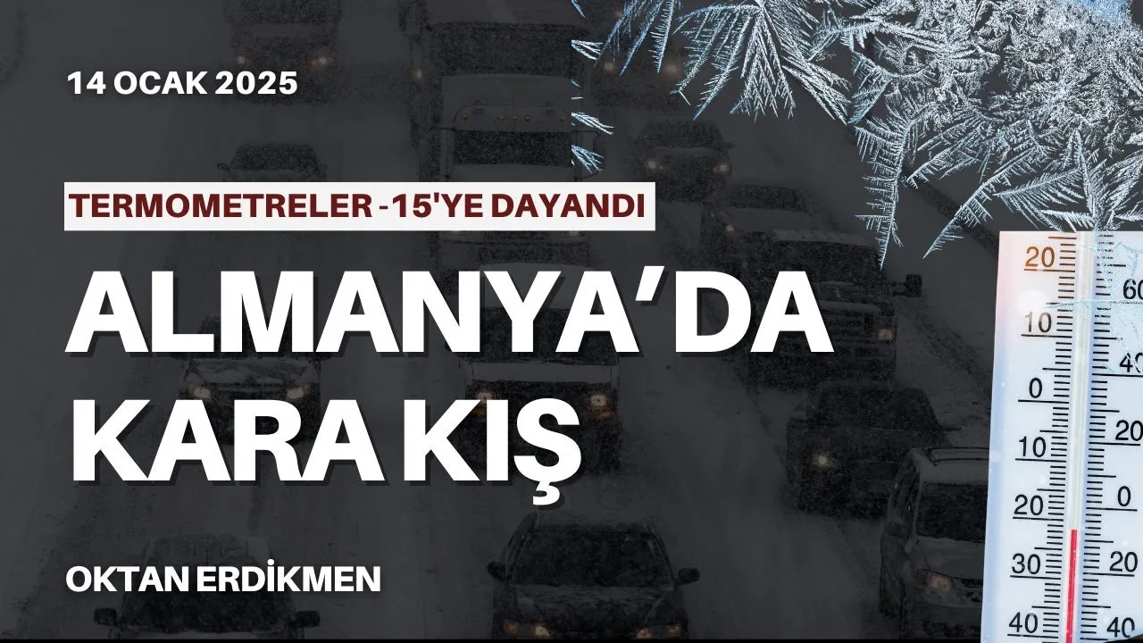 Almanya kışa teslim: Eksi 15 derece –