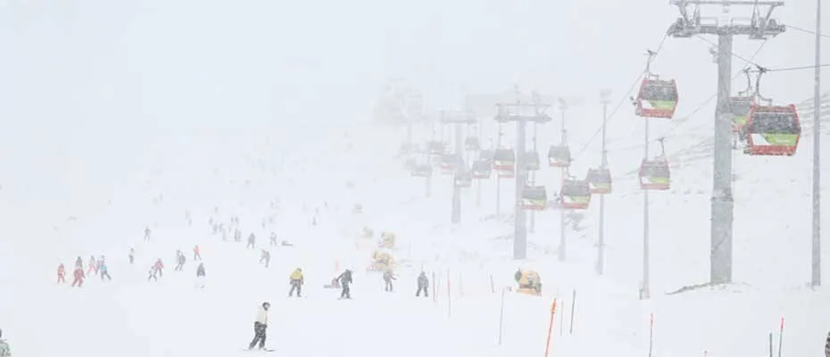 Erciyes’te pistler kayakseverlerle doldu