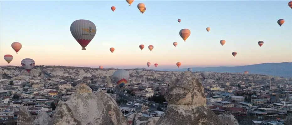 Kapadokya’da sıcak hava balonu yolcu sayısında tüm zamanların rekoru kırıldı