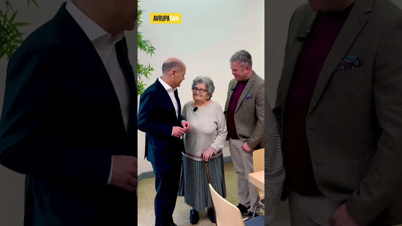 Başbakan Scholz ile 93 yaşında çifte vatandaş olan Fatma Teyze’yi buluşturduk!