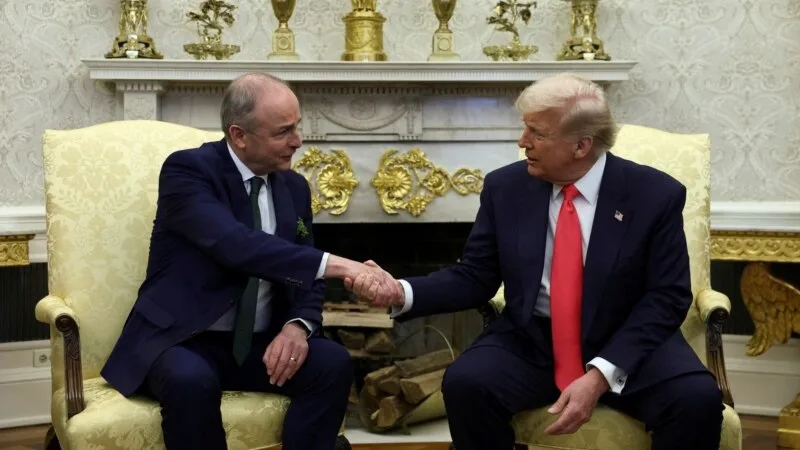 İrlanda Başbakanı ile görüşen Trump, AB’yi misilleme nitelikli gümrük vergileri konusunda uyardı