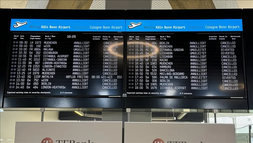 Hamburg Havalimanı’nda tüm uçuşlar iptal edildi