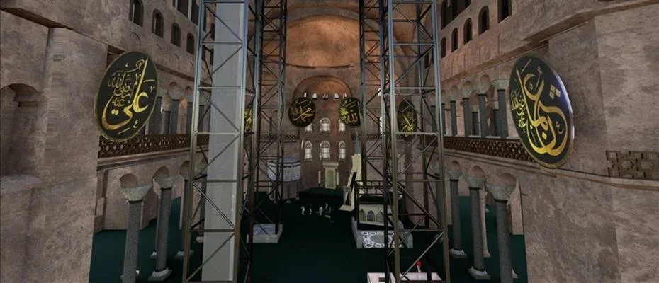 Ayasofya’nın ana kubbesinde tarihi restorasyon başlıyor