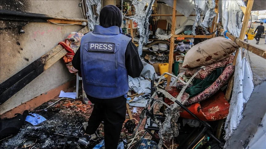 Gazetecilerin kaldığı çadıra saldırı düzenlendi